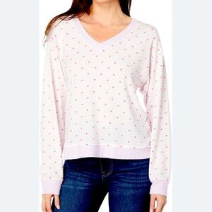 Lucky Brand Women’s V-neck Long Sleeve Cloud Jersey Top size XXL